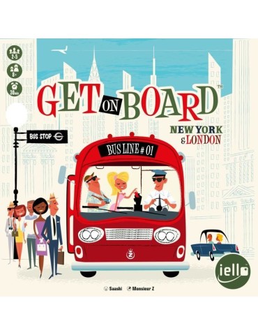 Jeu de société - IELLO - GET ON BOARD : LONDON & NEW YORK - Pour enfants des 8 ans