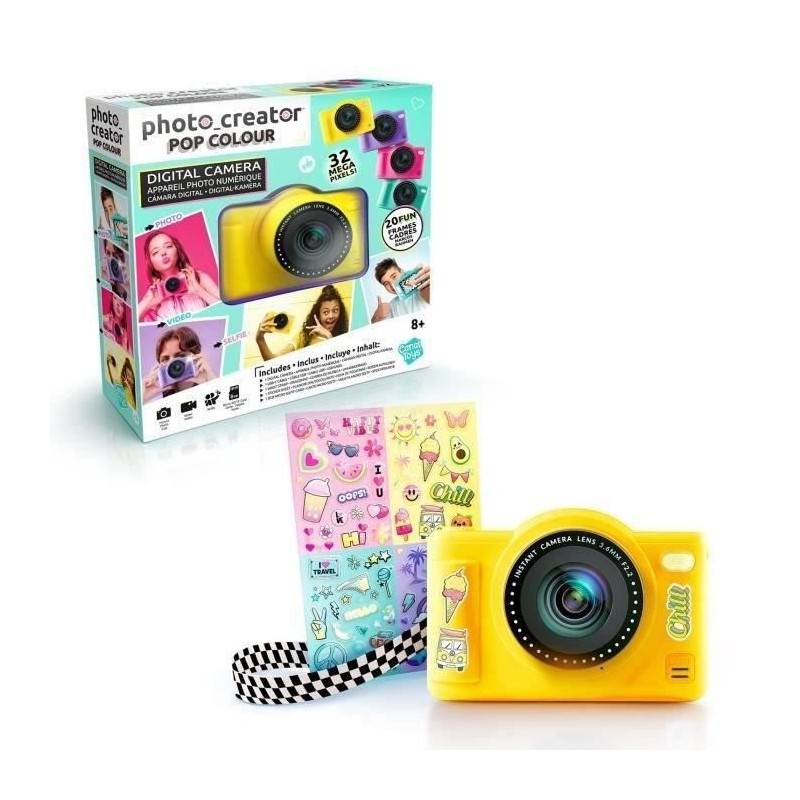Canal Toys - Photo Creator -Appareil Photo Numérique Pop Couleur Jaun Canal Toys - Photo Creator -Appareil Photo Numérique Pop Couleur Jaun