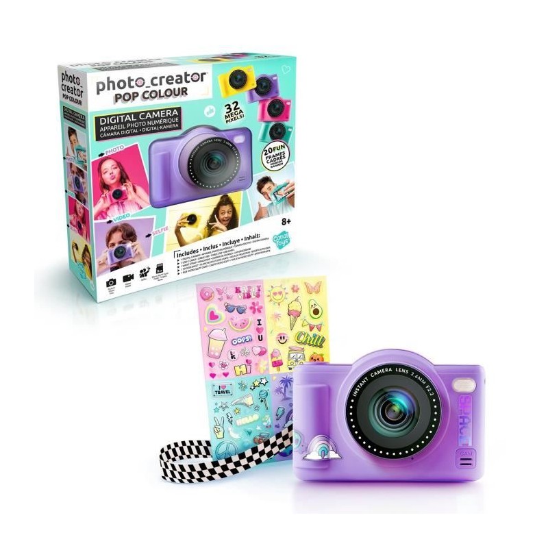 Canal Toys - Photo Creator -Appareil Photo Numérique Pop Couleur Viol Canal Toys - Photo Creator -Appareil Photo Numérique Pop Couleur Viol