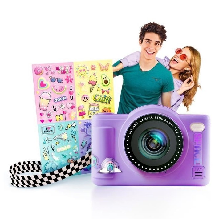Canal Toys - Photo Creator -Appareil Photo Numérique Pop Couleur Violet- Avec carte SD 8Go incluse - CLK 041 Canal Toys - Photo Creator -Appareil Photo Numérique Pop Couleur Violet- Avec carte SD 8Go incluse - CLK 041