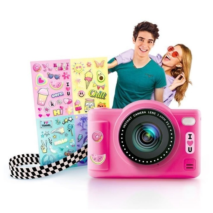 Canal Toys - Photo Creator -Appareil Photo Numérique Pop Couleur Rose- Avec carte SD 8Go incluse - CLK 042 Canal Toys - Photo Creator -Appareil Photo Numérique Pop Couleur Rose- Avec carte SD 8Go incluse - CLK 042
