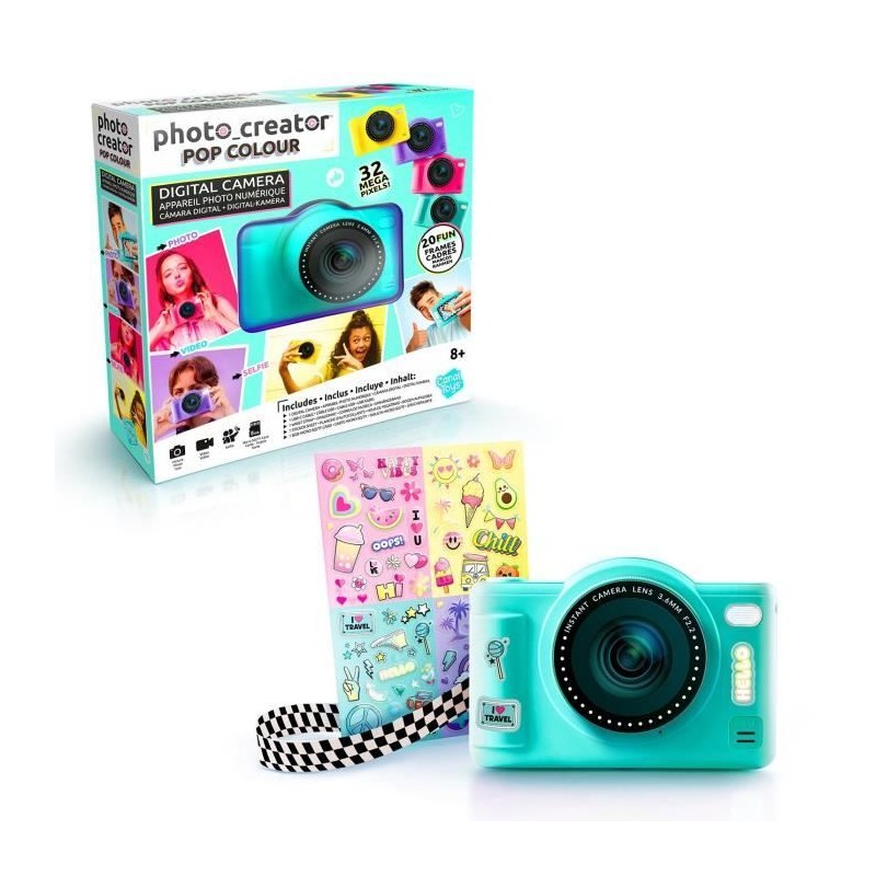 Canal Toys - Photo Creator -Appareil Photo Numérique Pop Couleur Vert