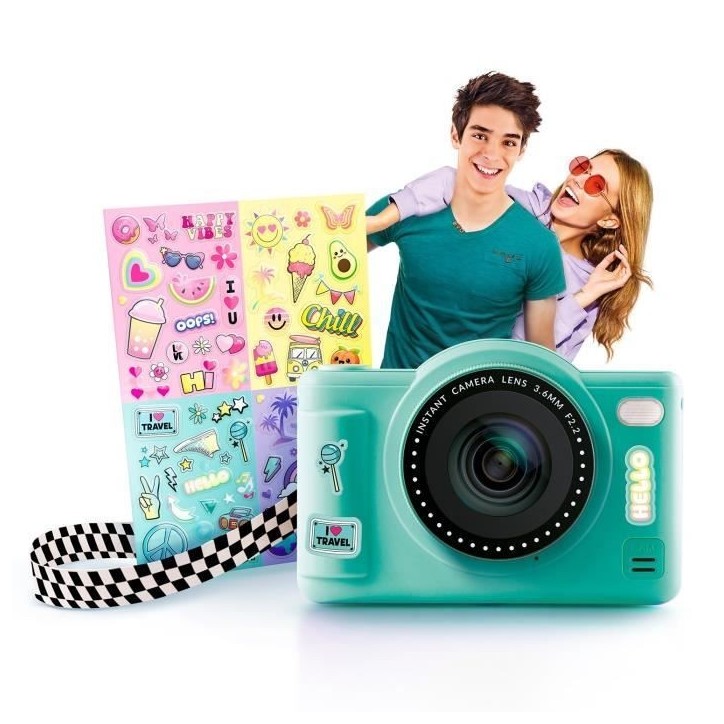 Canal Toys - Photo Creator -Appareil Photo Numérique Pop Couleur Vert- Avec carte SD 8Go incluse - CLK 043 Canal Toys - Photo Creator -Appareil Photo Numérique Pop Couleur Vert- Avec carte SD 8Go incluse - CLK 043