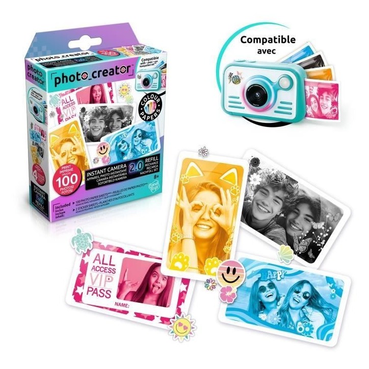 Canal Toys - Creator - Recharge pour Appareil Instantané avec Papier Photo - CLK 051 Canal Toys - Creator - Recharge pour Appareil Instantané avec Papier Photo - CLK 051