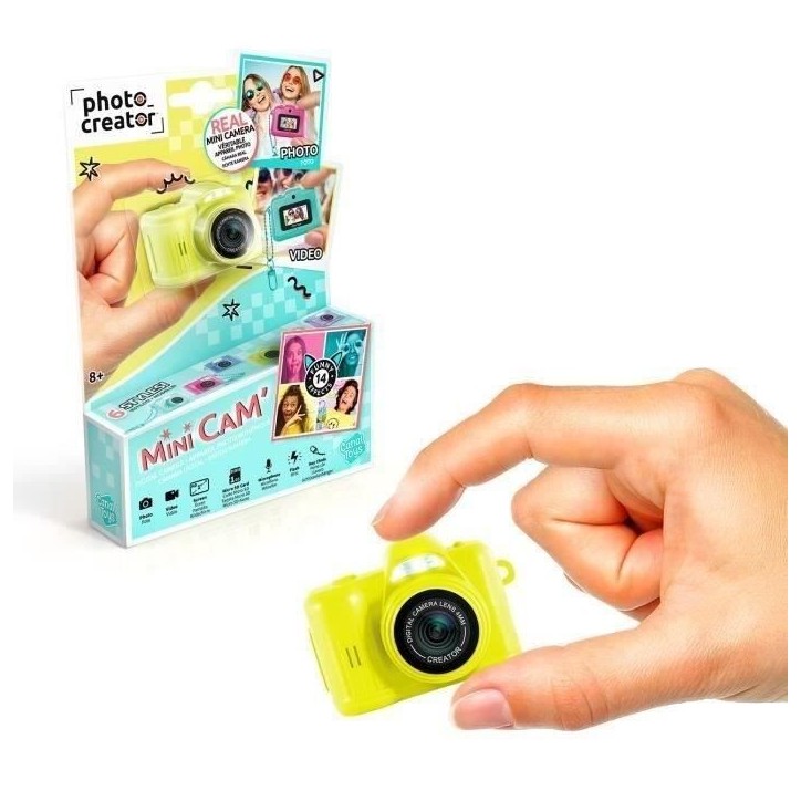 Canal Toys – Photo Creator – Appareil Photo et Vidéo Numérique Mini Cam' – Pro - avec Porte-clé et Carte SD 1Go Incluse Canal Toys – Photo Creator – Appareil Photo et Vidéo Numérique Mini Cam' – Pro - avec Porte-clé et Carte SD 1Go Incluse