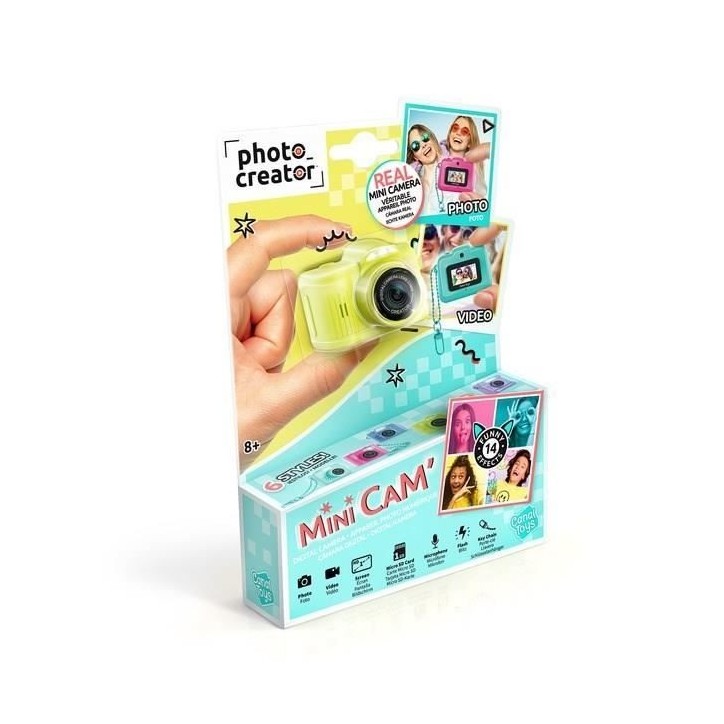 Canal Toys – Photo Creator – Appareil Photo et Vidéo Numérique Mini Cam' – Pro - avec Porte-clé et Carte SD 1Go Incluse Canal Toys – Photo Creator – Appareil Photo et Vidéo Numérique Mini Cam' – Pro - avec Porte-clé et Carte SD 1Go Incluse