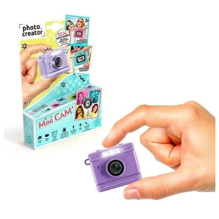 Canal Toys – Photo Creator – Appareil Photo et Vidéo Numérique Mini Cam' – Vintage - avec Porte-clé et Carte SD 1Go Inc Canal Toys – Photo Creator – Appareil Photo et Vidéo Numérique Mini Cam' – Vintage - avec Porte-clé et Carte SD 1Go Inc