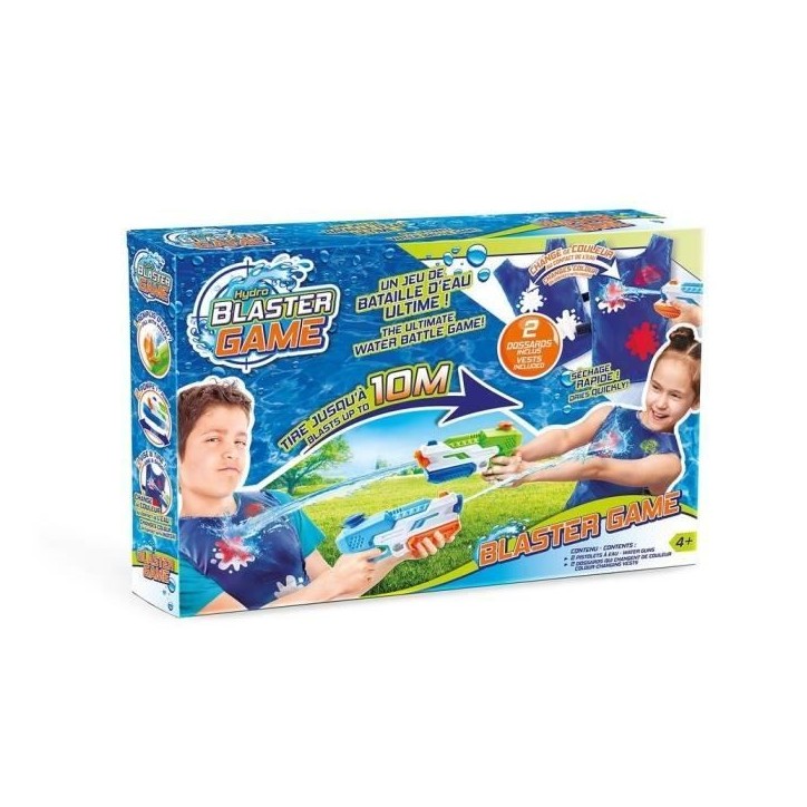 Jeu de Bataille d'Eau CANAL TOYS - Hydro Blaster Game - 2 pistolets + 2 dossards color change
