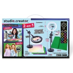 Canal Toys - Studio Vidéo 2-en-1 avec anneau lumineux LED multicolore