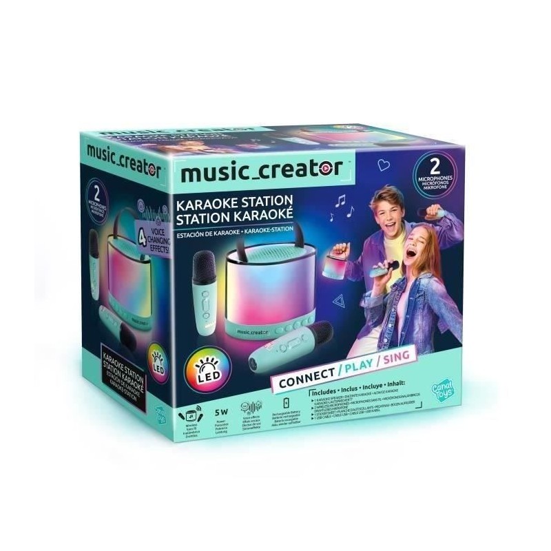 Canal Toys - Music Creator - Mini Station Karaoké - Enceinte lumineus Canal Toys - Music Creator - Mini Station Karaoké - Enceinte lumineus