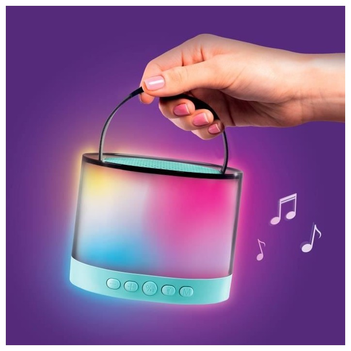 Canal Toys - Music Creator - Mini Station Karaoké - Enceinte lumineuse avec 2 microphones sans fil - INF 044