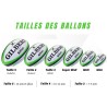 Ballon de rugby d'entrainement - GTR4000 - Rouge - GILBERT - T3