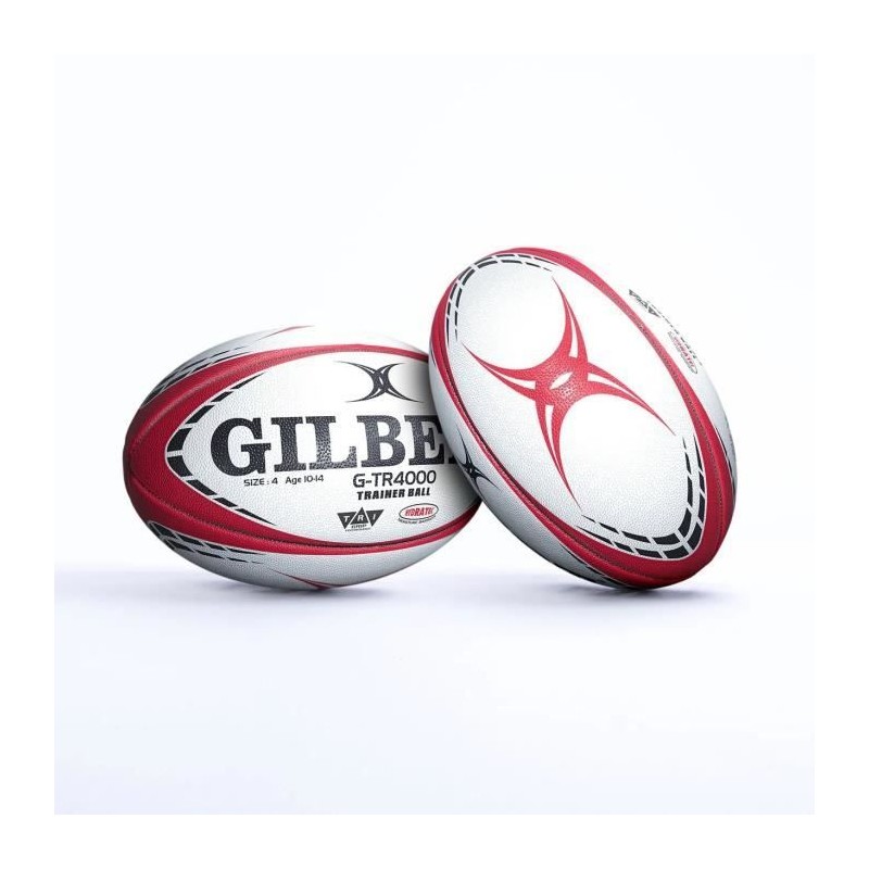 Ballon de rugby d'entrainement - GTR4000 - Rouge - GILBERT - T4 Ballon de rugby d'entrainement - GTR4000 - Rouge - GILBERT - T4
