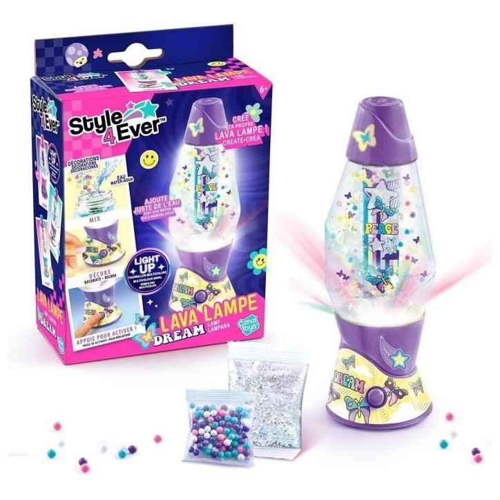 Mini Lava Lampe DIY - CANAL TOYS - STYLE 4 EVER - OFG 234 - Rose - Multicolore - Enfant Mini Lava Lampe DIY - CANAL TOYS - STYLE 4 EVER - OFG 234 - Rose - Multicolore - Enfant