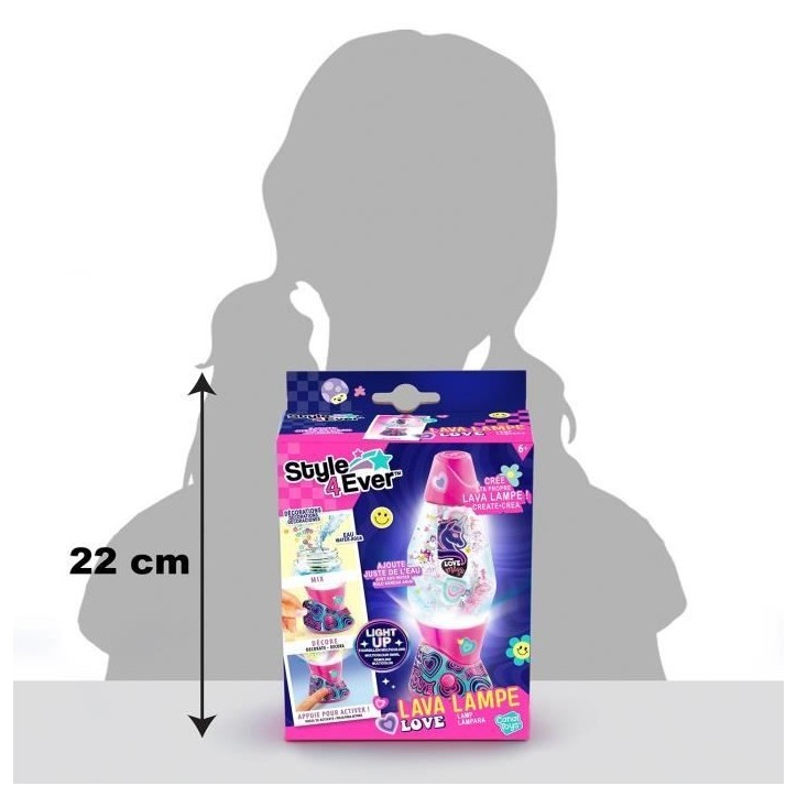 Mini Lava Lampe DIY - CANAL TOYS - STYLE 4 EVER - OFG 234 - Rose - Multicolore - Enfant Mini Lava Lampe DIY - CANAL TOYS - STYLE 4 EVER - OFG 234 - Rose - Multicolore - Enfant