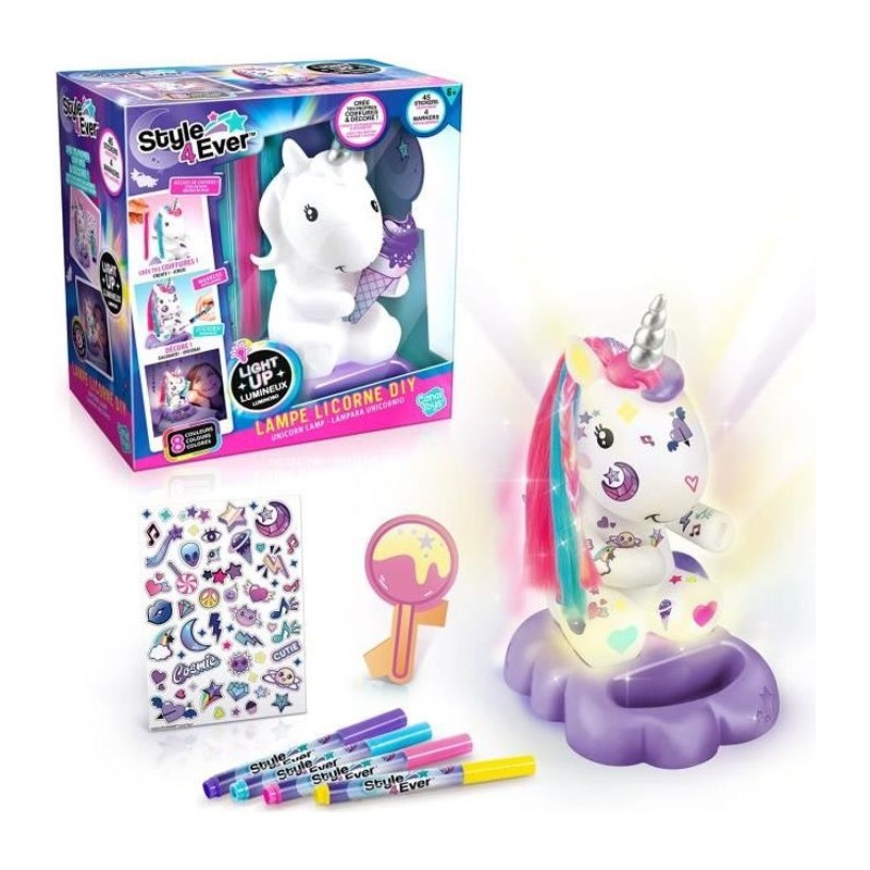 Canal Toys Lampe Licorne a Décorer Cosmique Edition Collector Canal Toys Lampe Licorne a Décorer Cosmique Edition Collector
