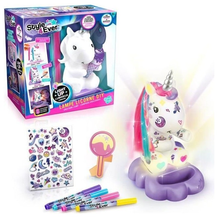Canal Toys Lampe Licorne a Décorer Cosmique Edition Collector Canal Toys Lampe Licorne a Décorer Cosmique Edition Collector
