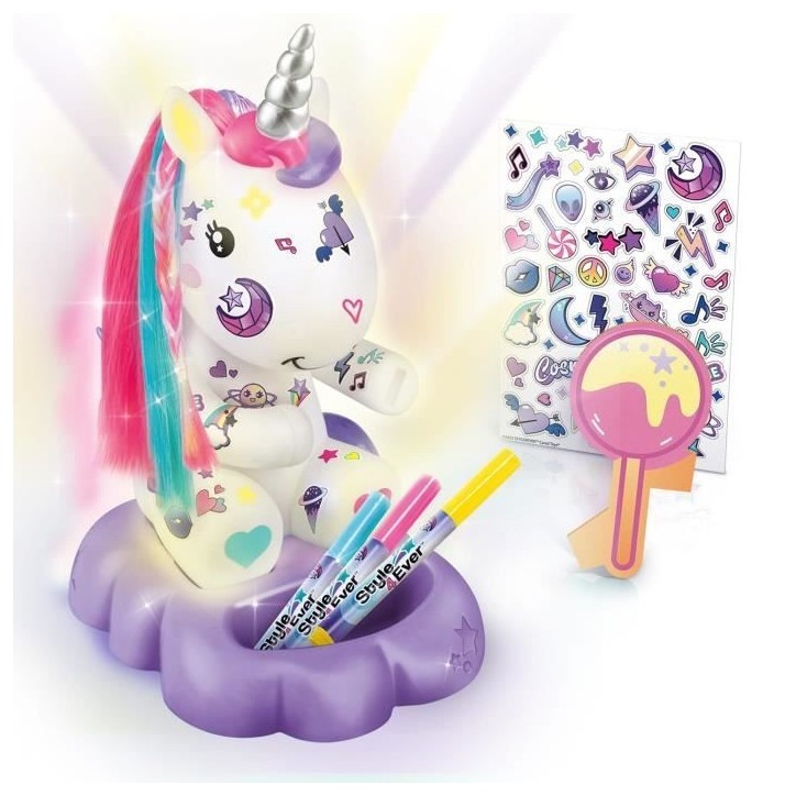 Canal Toys Lampe Licorne a Décorer Cosmique Edition Collector Canal Toys Lampe Licorne a Décorer Cosmique Edition Collector