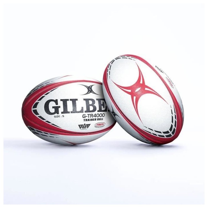 Ballon de rugby d'entrainement - GTR4000 - Rouge - GILBERT - T5 Ballon de rugby d'entrainement - GTR4000 - Rouge - GILBERT - T5