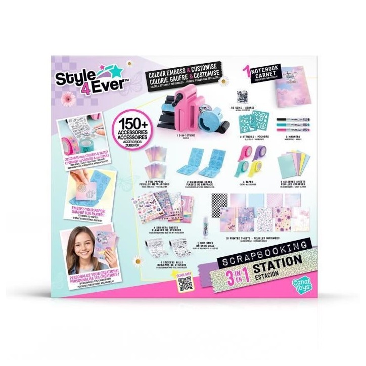 Canal Toys Studio de Scrapbooking 3 en 1 Style 4 Ever - Personnalise Carnets et Déco Canal Toys Studio de Scrapbooking 3 en 1 Style 4 Ever - Personnalise Carnets et Déco