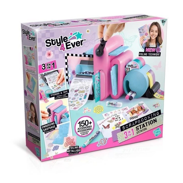 Canal Toys Studio de Scrapbooking 3 en 1 Style 4 Ever - Personnalise Carnets et Déco Canal Toys Studio de Scrapbooking 3 en 1 Style 4 Ever - Personnalise Carnets et Déco