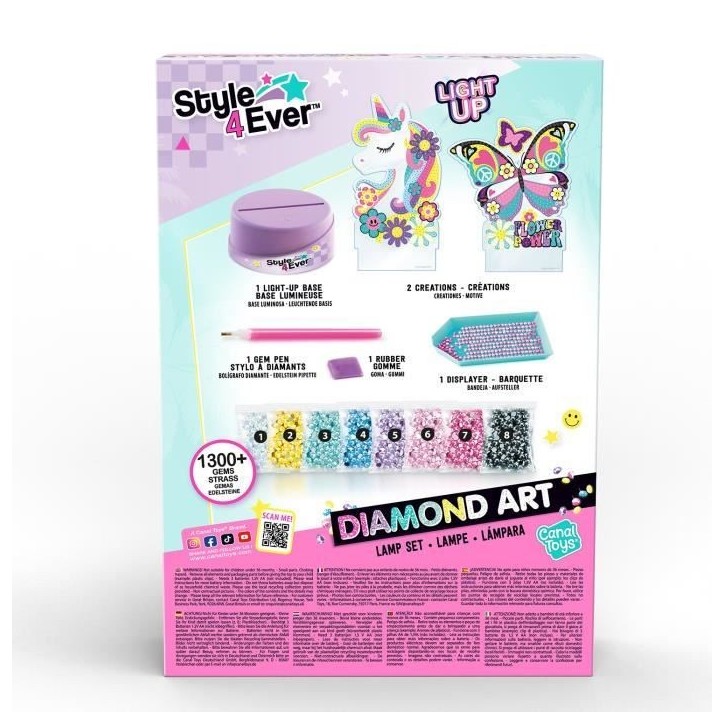 Canal Toys - Style For Ever - Diamant'Art Coffret Lampe - OFG 299 Canal Toys - Style For Ever - Diamant'Art Coffret Lampe - OFG 299