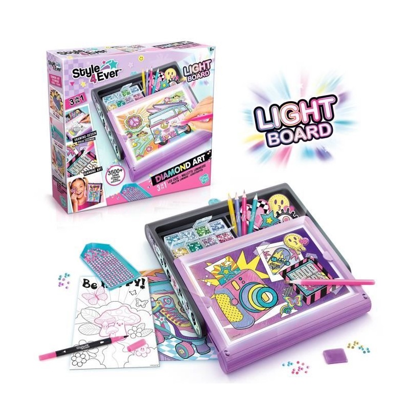 Canal Toys - Style For Ever - Diamant'Art Mallette Lumineuse - OFG 300 Canal Toys - Style For Ever - Diamant'Art Mallette Lumineuse - OFG 300
