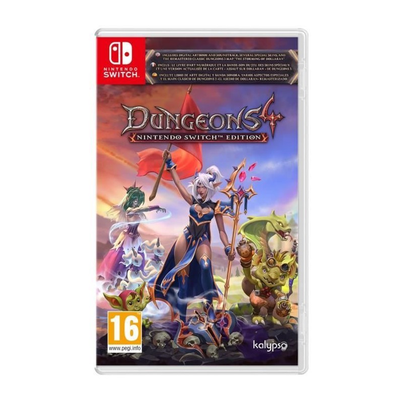Dungeons 4 - Jeu Nintendo Switch - Edition Deluxe Dungeons 4 - Jeu Nintendo Switch - Edition Deluxe