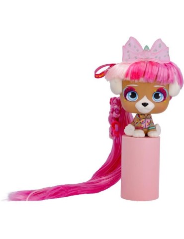 Mini poupée VIP Pets - IMC TOYS - Bow Power Juliet - Cheveux extra longs - Accessoires inclus