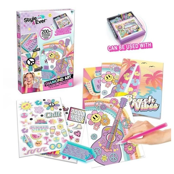 Canal Toys - STYLE 4 EVER - Kit de Diamant'art - Compatible avec le Diamond Art LED case - OFG 321 Canal Toys - STYLE 4 EVER - Kit de Diamant'art - Compatible avec le Diamond Art LED case - OFG 321