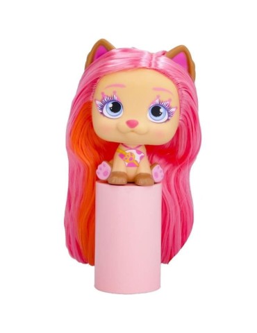 Mini poupées VIP Pets IMC TOYS - Bow Power - Shiara - Cheveux extra longs - Accessoires inclus