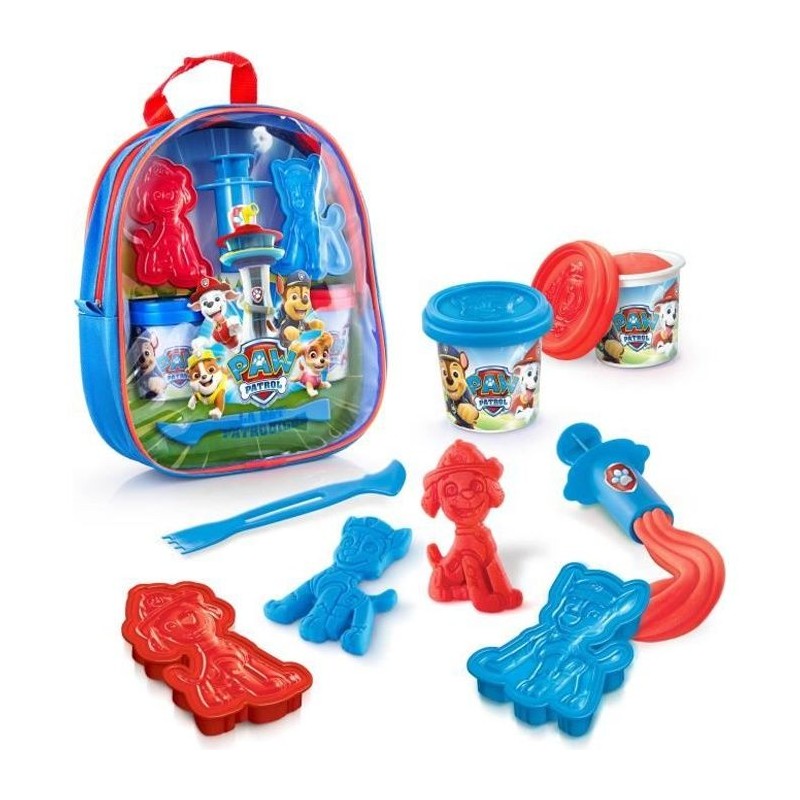 Sac a dos Pat Patrouille garni de pâte a modeler et accessoires - Loi Sac a dos Pat Patrouille garni de pâte a modeler et accessoires - Loi