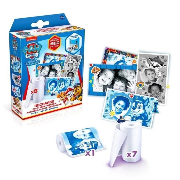 Canal Toys - Recharge Appareil Photo Instantané Pat'Patrouille - photo, selfie, vidéo Canal Toys - Recharge Appareil Photo Instantané Pat'Patrouille - photo, selfie, vidéo