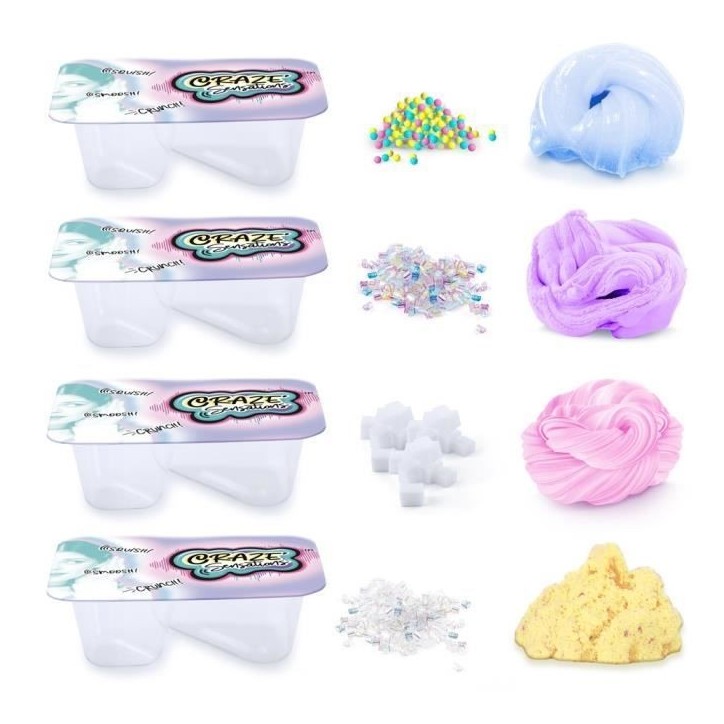 Kit ASMR de 4 textures satisfaisantes CANAL TOYS - Crazy Sensations Kit ASMR de 4 textures satisfaisantes CANAL TOYS - Crazy Sensations