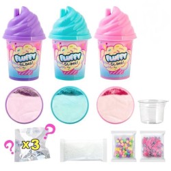 SO DIY So Slime Fluffy - Lot de 3 Slime Shakers Fluffy parfumés - Dé