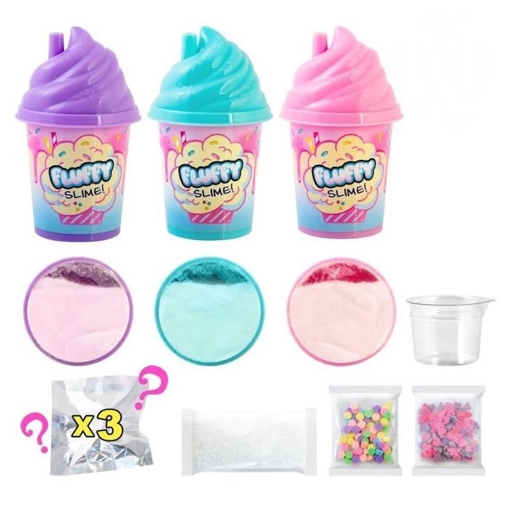 SO DIY So Slime Fluffy - Lot de 3 Slime Shakers Fluffy parfumés - Découvre une nouvelle texture de slime ! - SSC 101 - 6 ans e SO DIY So Slime Fluffy - Lot de 3 Slime Shakers Fluffy parfumés - Découvre une nouvelle texture de slime ! - SSC 101 - 6 ans e