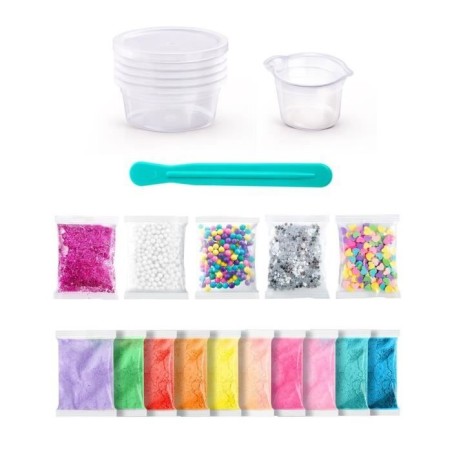 CANAL TOYS - Slime - Mix'in Kit - Pack 10 Slimes pour Enfant de 6 ans et plus - Multicolore