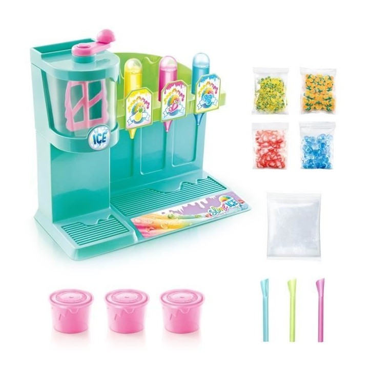 Canal Toys - SO SLIME DIY - Slime Ice Machine- Avec 1 machine, 3 colorants parfumés, des accessoires et décorations - SSC 310
