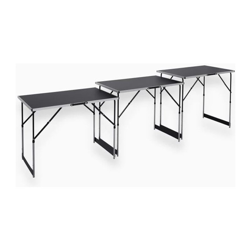 Lot de 3 tables a tapisser - MEISTER - Tables multifonctions - En alum Lot de 3 tables a tapisser - MEISTER - Tables multifonctions - En alum