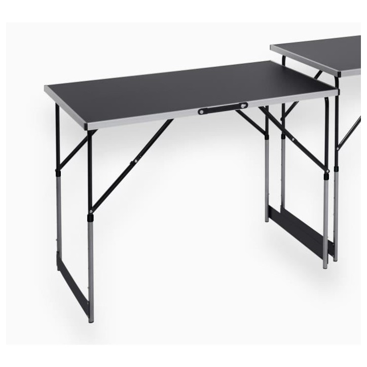 Lot de 3 tables a tapisser - MEISTER - Tables multifonctions - En aluminium - Hauteur réglable