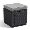 Table-pouf de jardin Keter - ALLIBERT by KETER - Cube avec coussin - G