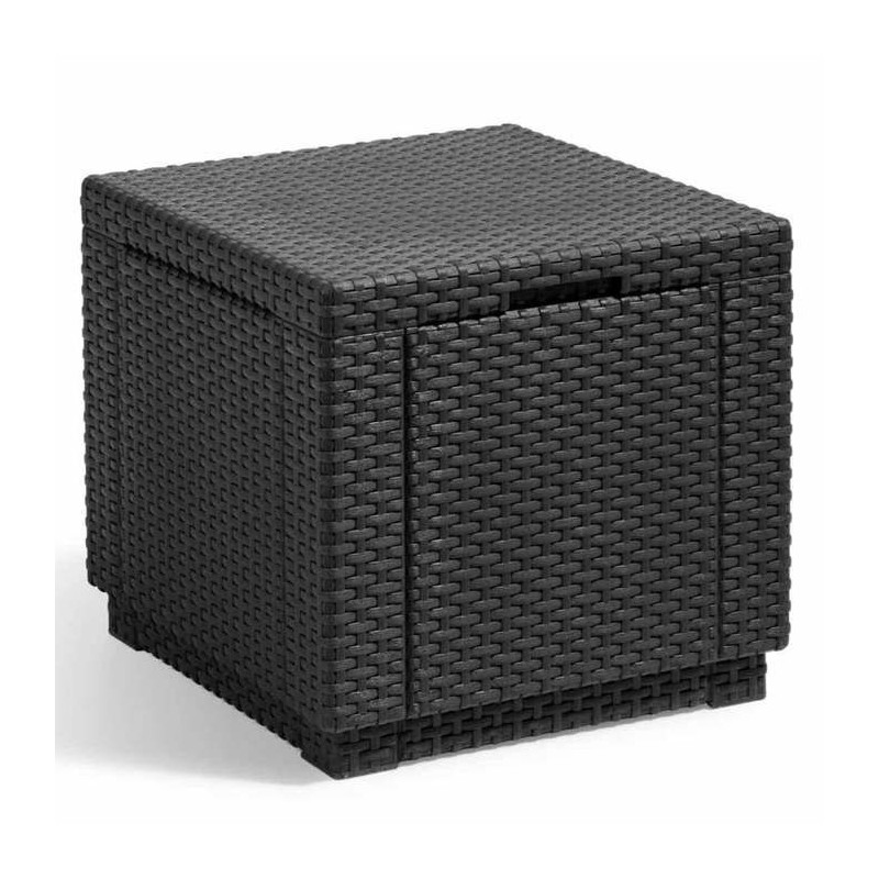 Keter Pouf de rangement Cube Graphite 213816 422801 Keter Pouf de rangement Cube Graphite 213816 422801
