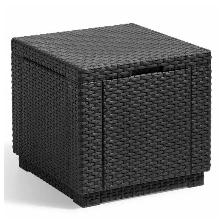 Keter Pouf de rangement Cube Graphite 213816 422801 Keter Pouf de rangement Cube Graphite 213816 422801