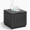 Keter Pouf de rangement Cube Graphite 213816 422801