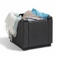 Keter Pouf de rangement Cube Graphite 213816 422801