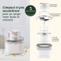 Sorbetiere CUISINART - ICEM10E - 12 W - 475 ml - Blanc