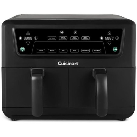 Friteuse sans huile CUISINART - Airfryer AFD10OBLE - Capacité 10,4L - Double cuves - Noir - 2400W