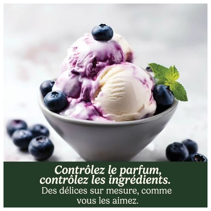 Sorbetiere CUISINART - ICE21E - Capacité 1,4L - Préparation rapide en 25min - 35W