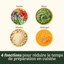 Hachoir électrique - CUISINART - ECH4E Mini Prep Pro - 250 W - 900 ml