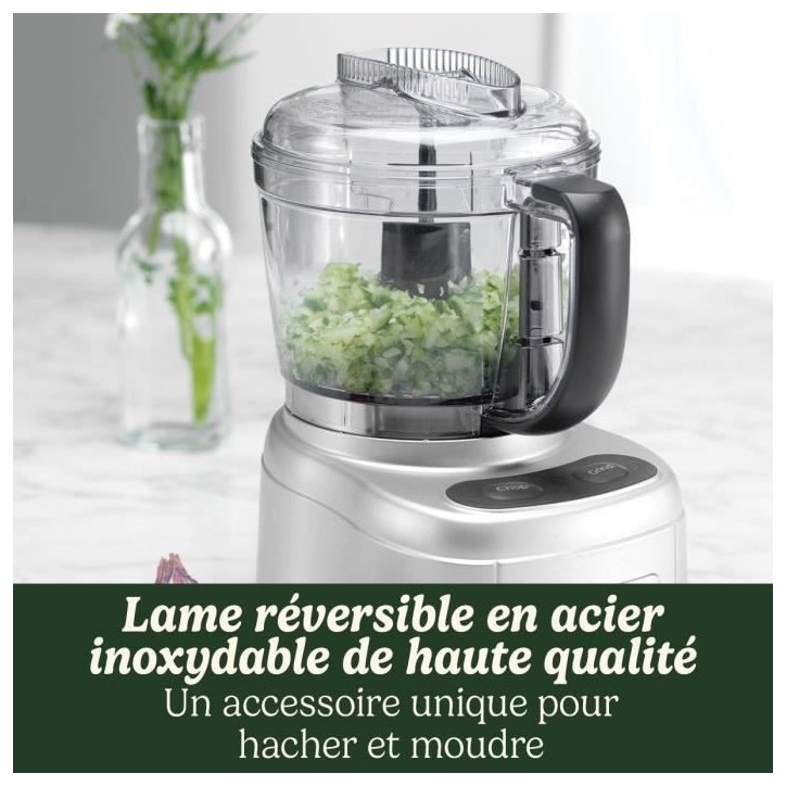 Hachoir électrique - CUISINART - ECH4E Mini Prep Pro - 250 W - 900 ml - Gris Hachoir électrique - CUISINART - ECH4E Mini Prep Pro - 250 W - 900 ml - Gris